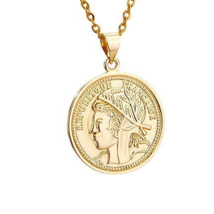 Adorer Pendant Necklace | Gold Coin