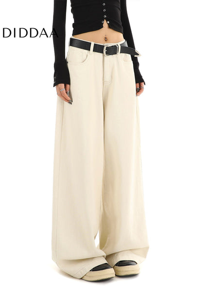 Apricot High-Waisted Wide-Leg Jeans for Women - Women’s Jeans