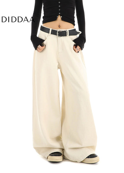 Apricot High-Waisted Wide-Leg Jeans for Women - Women’s Jeans