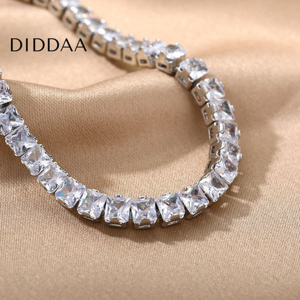 Assure Bracelet | Gold Zirconia Tennis Bracelet - Silver - Bracelets