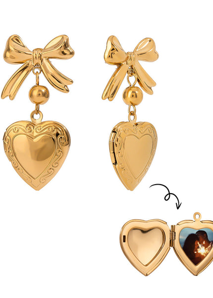 Jieding Europe and America 18k love titanium steel earrings light luxury high-end earrings do not fade ear jewelry stainless steel cross-border