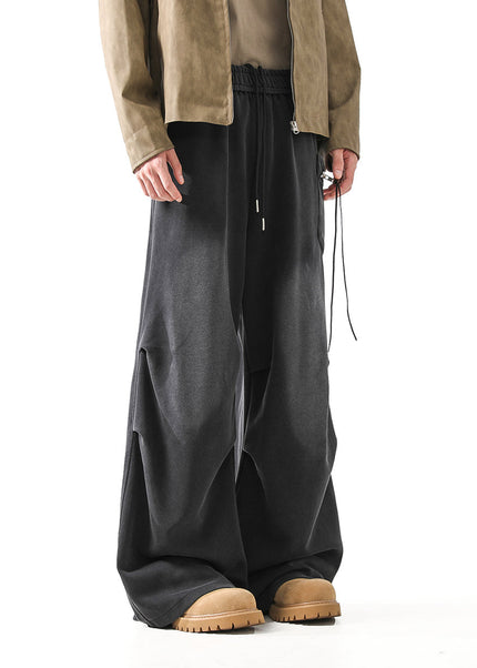 Beige Loose Fit Cargo Pants for Men’s Autumn Fashion - Unisex Sweatpants