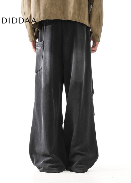 Beige Loose Fit Cargo Pants for Men’s Autumn Fashion - Unisex Sweatpants