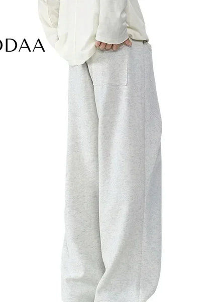 Beige Loose Fit Deconstructed Casual Pants For Men - Unisex Sweatpants