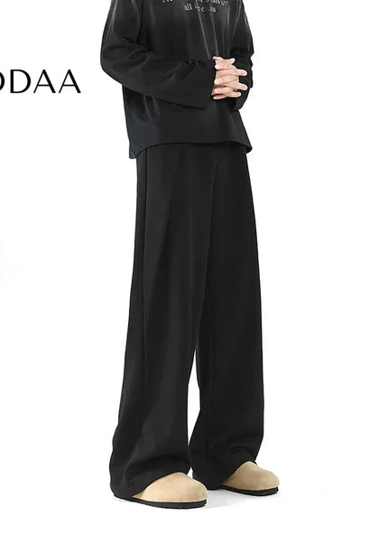 Beige Loose Fit Deconstructed Casual Pants For Men - Unisex Sweatpants