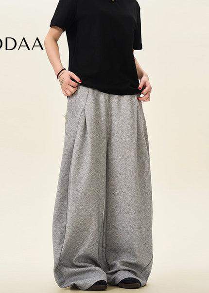 Beige Loose Fit Drape Banana Pants for Men and Women - S / Light Grey - Unisex Sweatpants