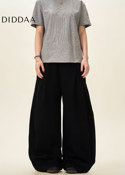 Beige Loose Fit Drape Banana Pants for Men and Women - Unisex Sweatpants