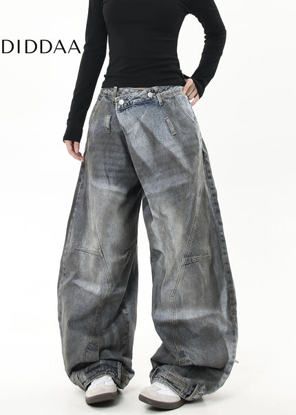 Black Distressed Deconstructed Scimitar Jeans - Women’s Jeans