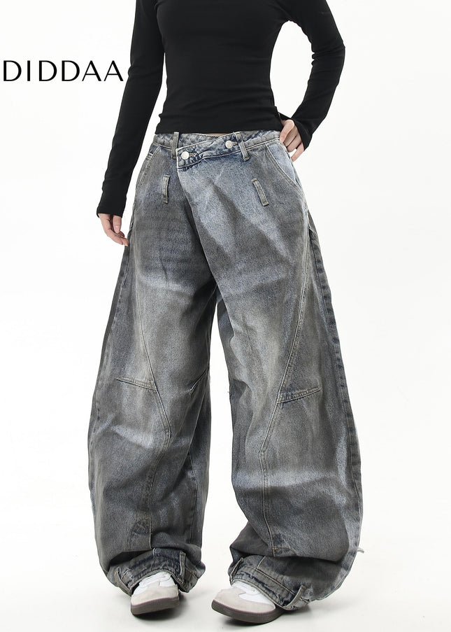 Black Distressed Deconstructed Scimitar Jeans - Women’s Jeans