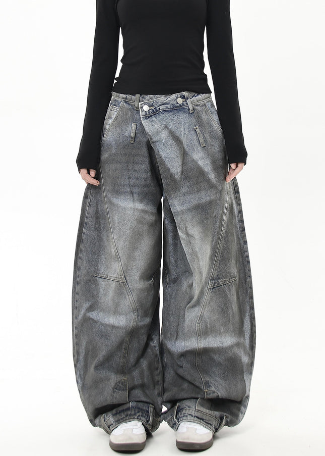 Black Distressed Deconstructed Scimitar Jeans - Women’s Jeans
