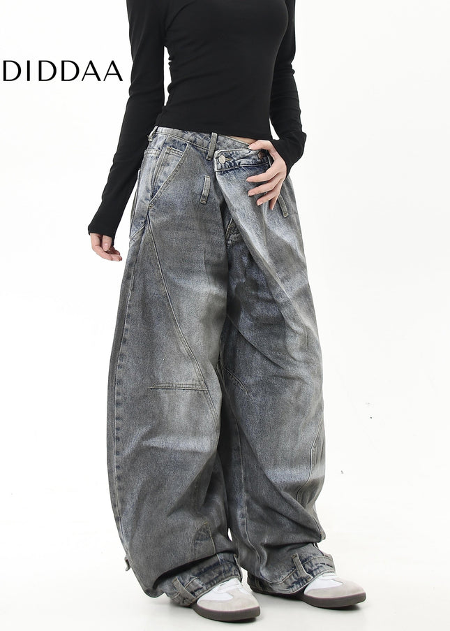 Black Distressed Deconstructed Scimitar Jeans - Women’s Jeans