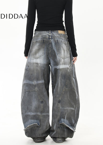 Black Distressed Deconstructed Scimitar Jeans - Women’s Jeans