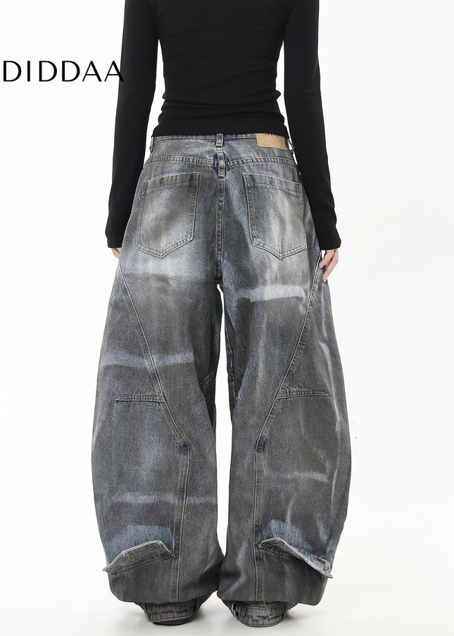 Black Distressed Deconstructed Scimitar Jeans - Women’s Jeans