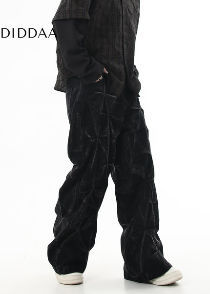 Black Distressed Deconstructed Straight-Leg Jeans - Women’s Jeans