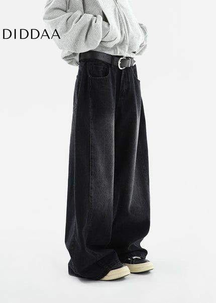 Black Distressed Straight Leg Jeans for Women - Women’s Jeans