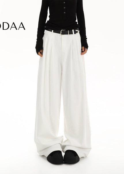 Black High-Waisted Straight Leg Jeans Women’s Spring 2025 - S / White - Women’s Jeans