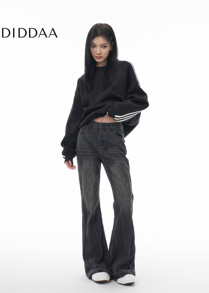 Black Loose Fit Bootcut Jeans Women’s Spring 2025 - Women’s Jeans