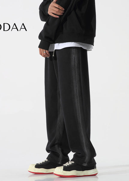 Black Loose Fit Casual Sweatpants for Men - M / Black - Unisex Sweatpants