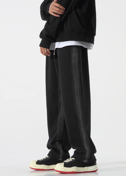 Black Loose Fit Casual Sweatpants for Men - Unisex Sweatpants