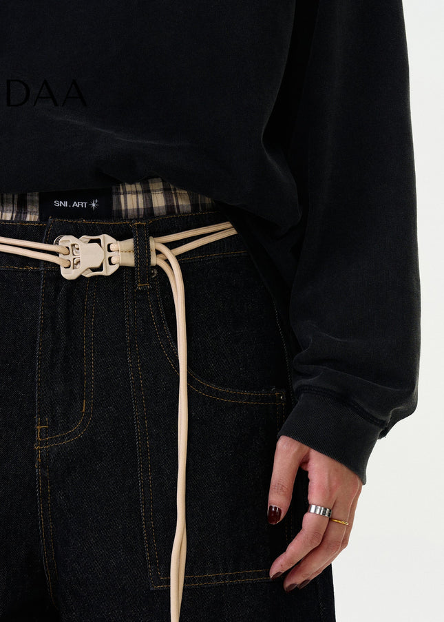 Black Loose Fit Denim Jeans for Men and Women - Men’s Jeans