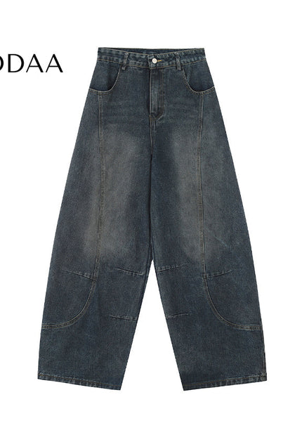 Black Loose Fit Machete Jeans Cleanfit Wide Leg Pants - S / Blue - Women’s Jeans