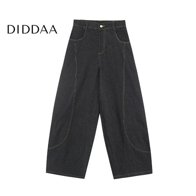 Black Loose Fit Machete Jeans Cleanfit Wide Leg Pants - S / Black - Women’s Jeans