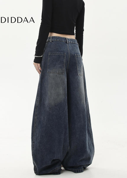 Black Loose Fit Machete Jeans Cleanfit Wide Leg Pants - Women’s Jeans