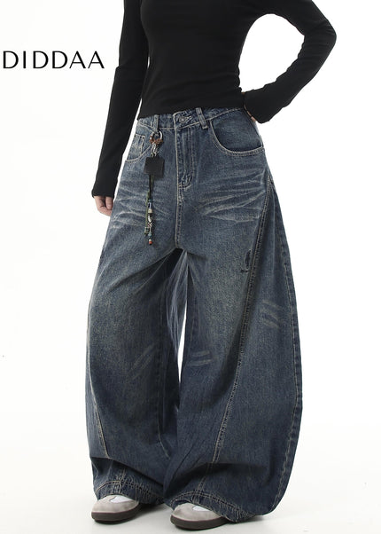 Black Luxury Embroidered Wide-Leg Jeans for All - Women’s Jeans