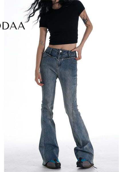 Black Slim High Waist Bootcut Jeans for Women - Women’s Jeans
