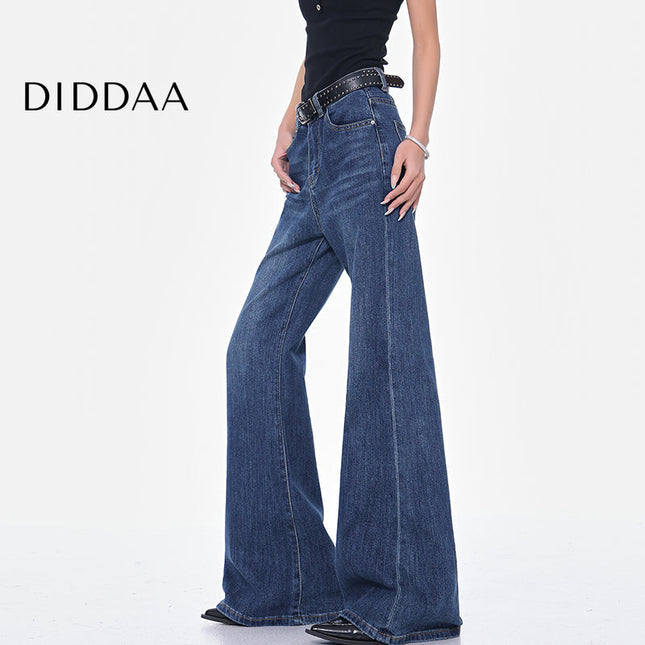 Black Stretch High Waist Bootcut Jeans for Women - S / Dark Blue - Women’s Jeans