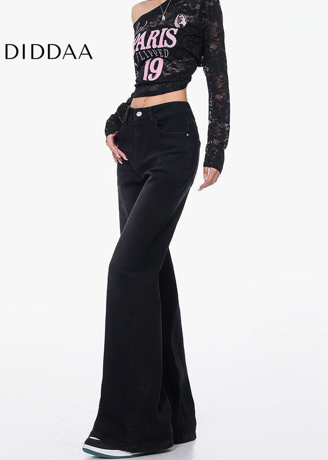 Black Stretch High Waist Bootcut Jeans for Women - Women’s Jeans