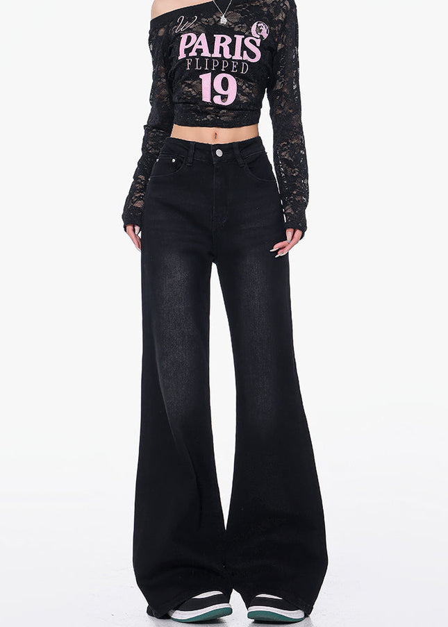 Black Stretch High Waist Bootcut Jeans for Women - Women’s Jeans