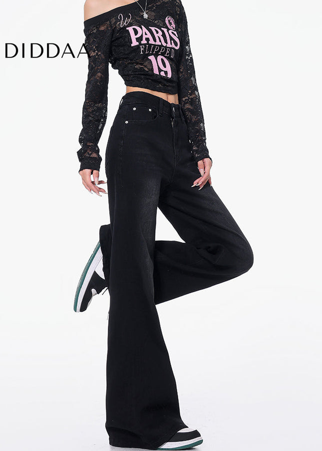 Black Stretch High Waist Bootcut Jeans for Women - Women’s Jeans