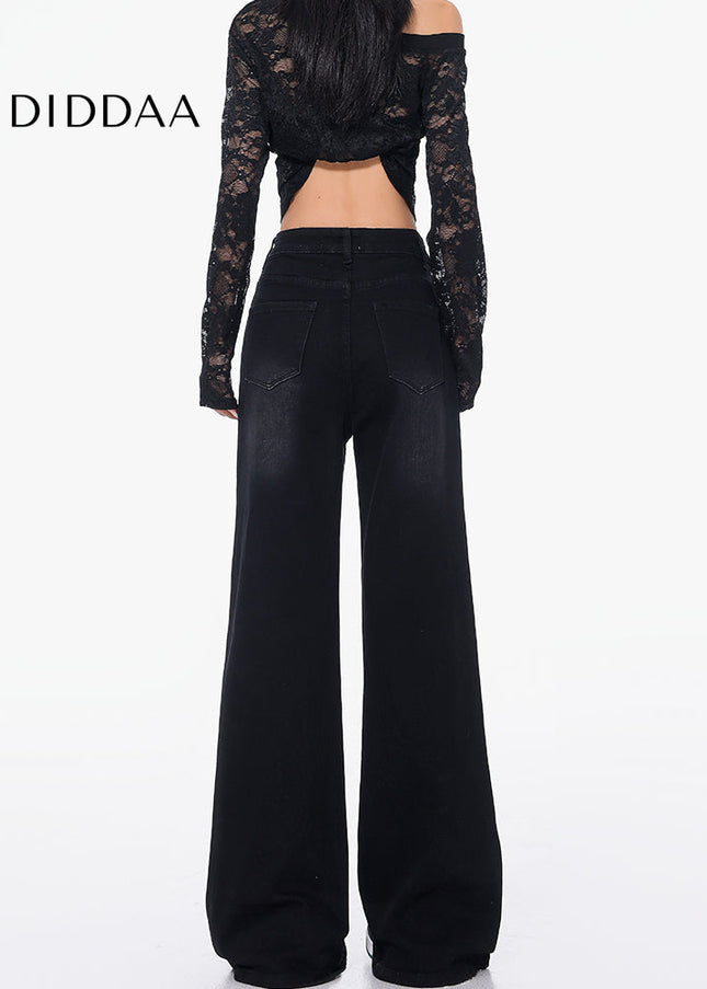 Black Stretch High Waist Bootcut Jeans for Women - Women’s Jeans