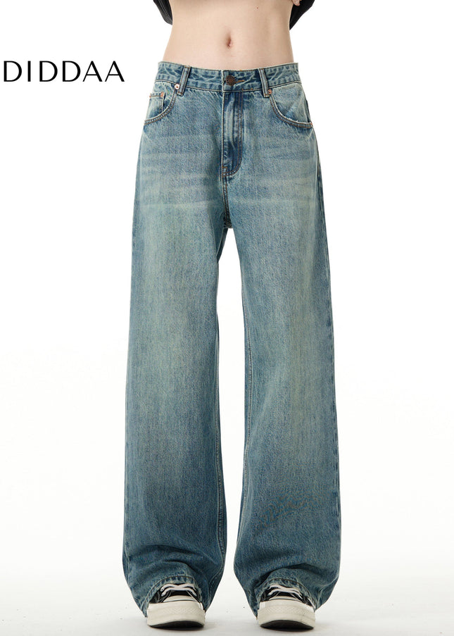 Blue Distressed American Retro Cleanfit Jeans - Men’s Jeans