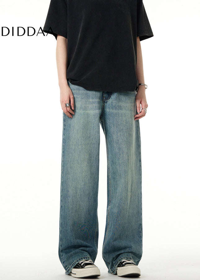 Blue Distressed American Retro Cleanfit Jeans - Men’s Jeans