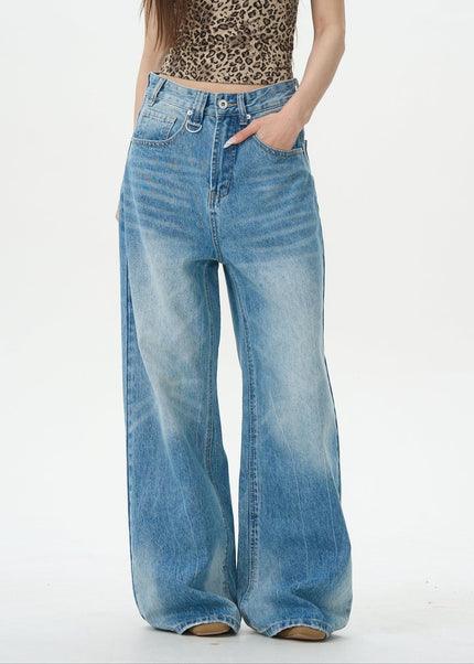 Blue High-Quality Loose Bootcut Jeans for Men - Women’s Jeans