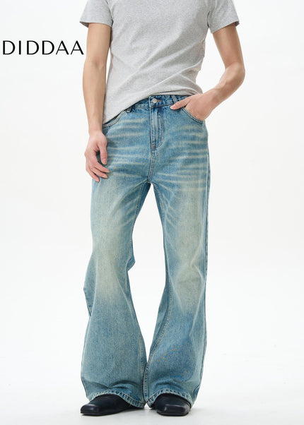 Blue High-Quality Retro Bootcut Jeans for Men - Women’s Jeans