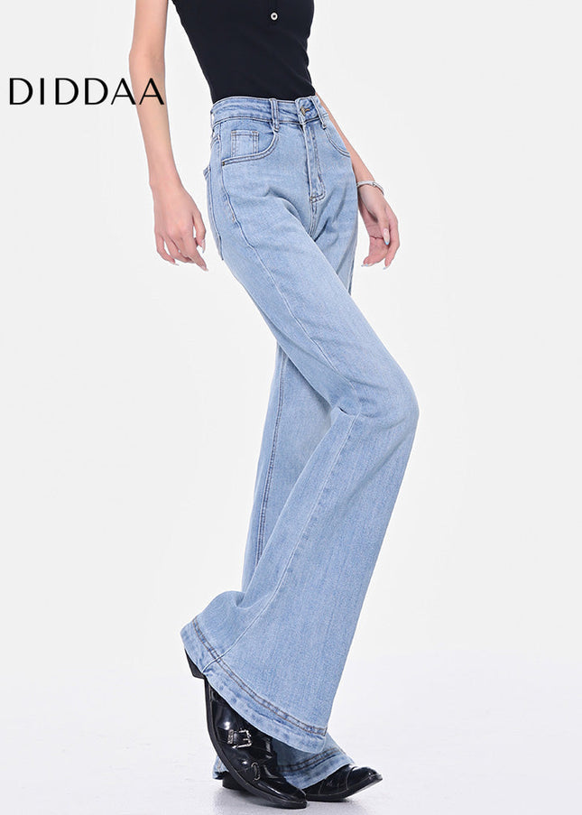 Blue High Waist Slim Bootcut Jeans for Women - Women’s Jeans