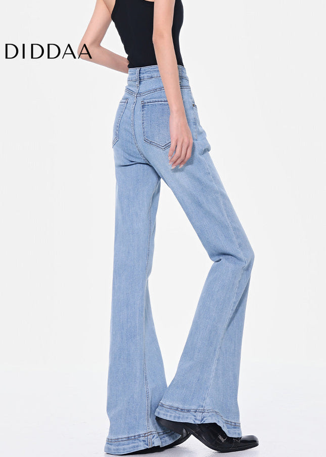 Blue High Waist Slim Bootcut Jeans for Women - Women’s Jeans