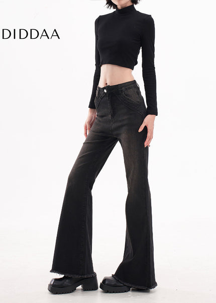 Blue High-Waisted Bootcut Jeans for Tall Women - Women’s Jeans