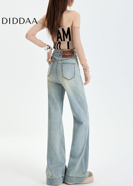 Blue High-Waisted Stretch Bootcut Jeans for Women - Women’s Jeans