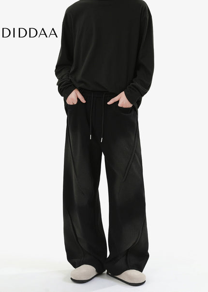 Blue Loose Drap Casual Sweatpants for Men and Women - Unisex Sweatpants