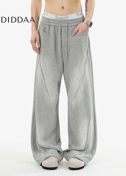 Blue Loose Drap Casual Sweatpants for Men and Women - Unisex Sweatpants