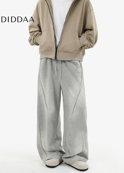 Blue Loose Drap Casual Sweatpants for Men and Women - Unisex Sweatpants