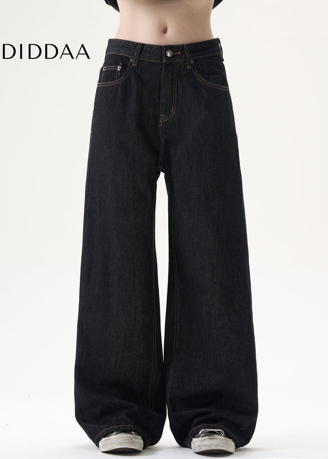 Blue Loose Fit Classic Retro Straight Jeans - Men’s Jeans