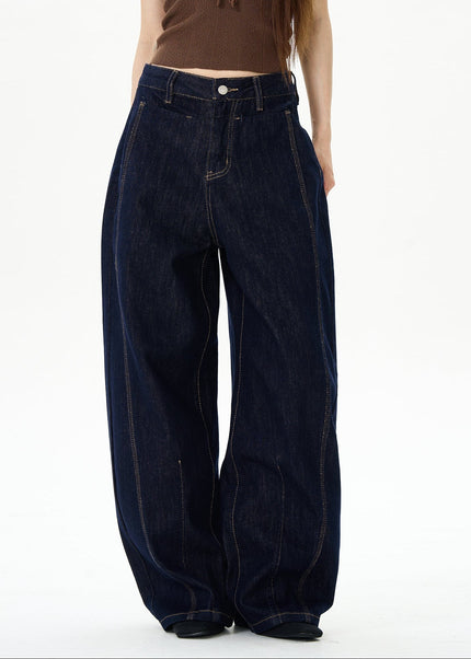 Blue Loose Fit Scimitar Jeans for Trendy Men - Women’s Jeans