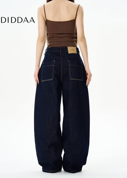 Blue Loose Fit Scimitar Jeans for Trendy Men - Women’s Jeans