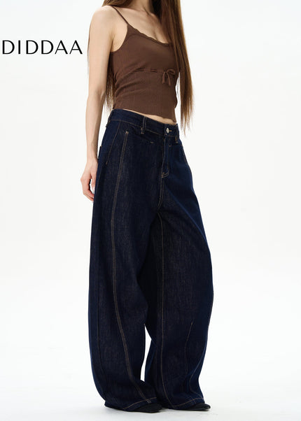 Blue Loose Fit Scimitar Jeans for Trendy Men - Women’s Jeans