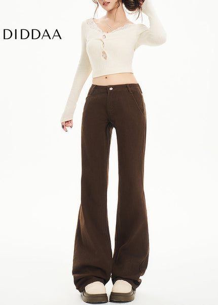 Blue Slim Fit Maillard Low-Rise Bootcut Jeans Women’s - Women’s Jeans